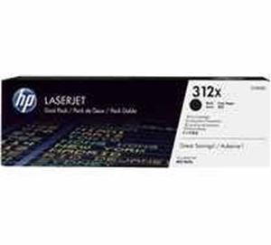 CF380XD HP #312X DUAL PACK HIGH YIELD BLACK LJ TONER