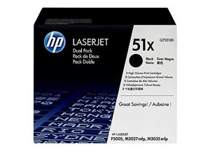 HP Q7551XD - 2-pack - High Yield - black - original - LaserJet - toner cartridge