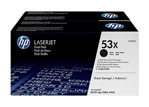HP Laserjet 53XD Q7553XD-2 Pack Toner Cartridge