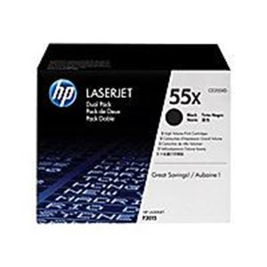 HP 55XD CE255XD 2-pack  High Yield black  original  LaserJet  toner Cartridge