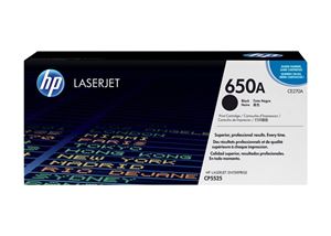 HP 650A black original  LaserJet  toner cartridge (CE270A)