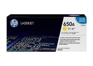 HP 650A  yellow  original  LaserJet  toner cartridge (CE272A)