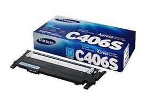 Samsung CLT-C406S Original Cyan Toner Cartridge  Cyan
