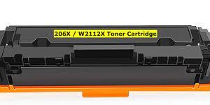 Compatible HP 206X W2112X Yellow Toner Cartridge High YIeld With Chip